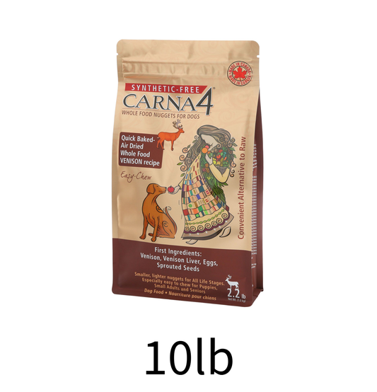 Carna4 | 無穀物鹿肉小型犬狗乾糧 - 10lb