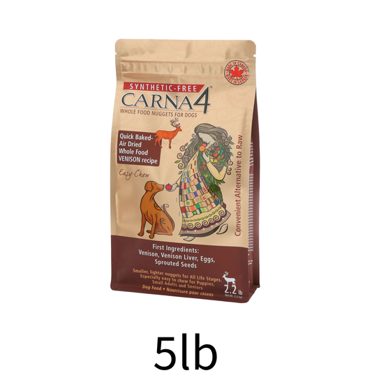 Carna4 | 無穀物鹿肉小型犬狗乾糧 - 5lb