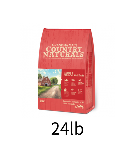 Country Naturals | 三文魚+白鮭魚護目狗乾糧 - 24lb
