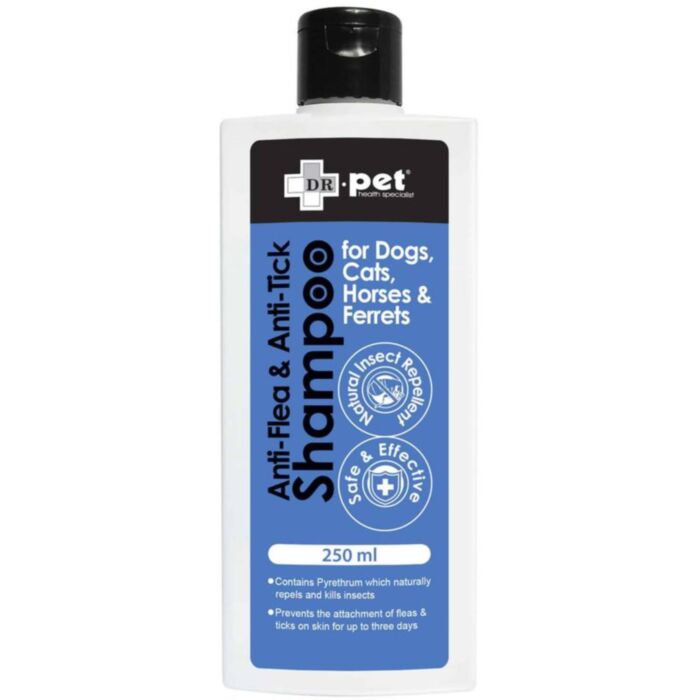 Dr. Pet | 藥用潔毛液 - 抗跳蚤及牛蜱配方 250ml（貓狗適用）