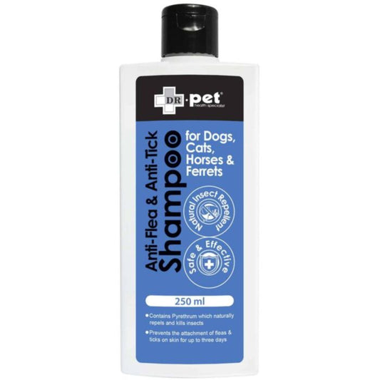 Dr. Pet | 藥用潔毛液 - 抗跳蚤及牛蜱配方 250ml（貓狗適用）