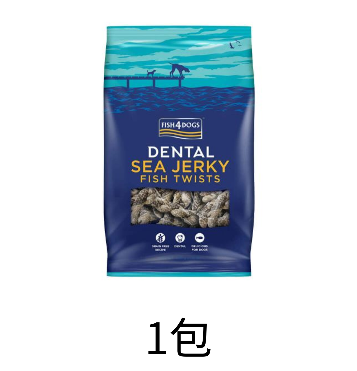 Fish4Dogs | 純魚皮檸檸條 100g - Lantau Pet