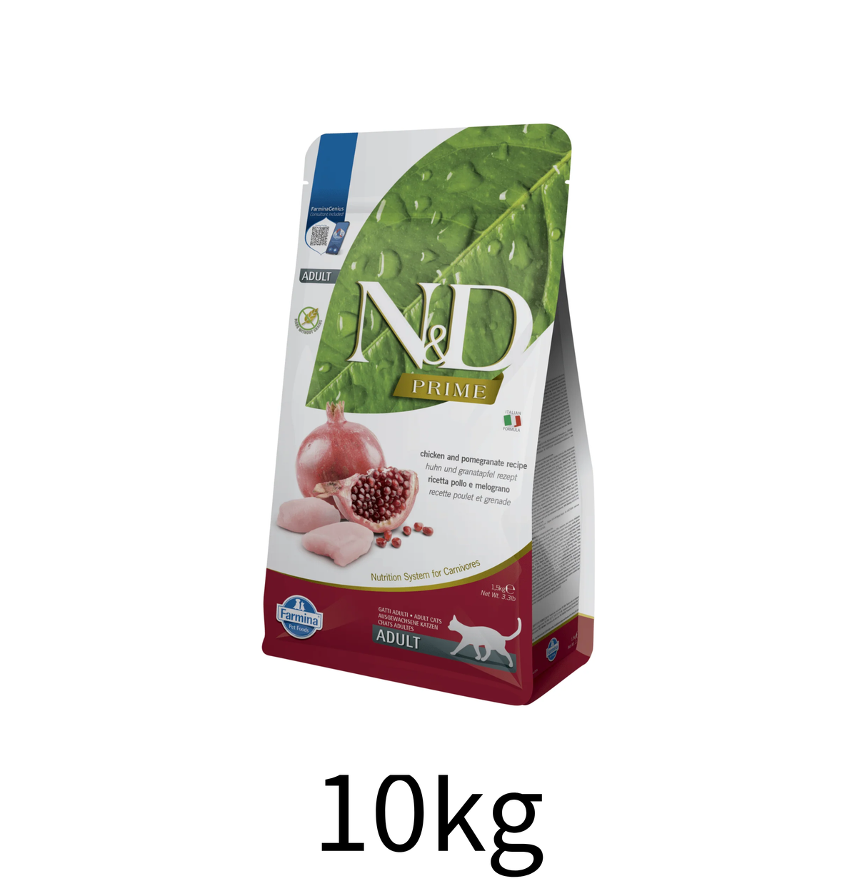 Farmina N&D | 天然無穀物系列 - 雞肉石榴成貓乾糧 10kg