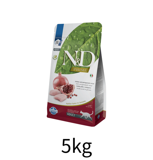 Farmina N&D | 天然無穀物系列 - 雞肉石榴成貓乾糧 5kg