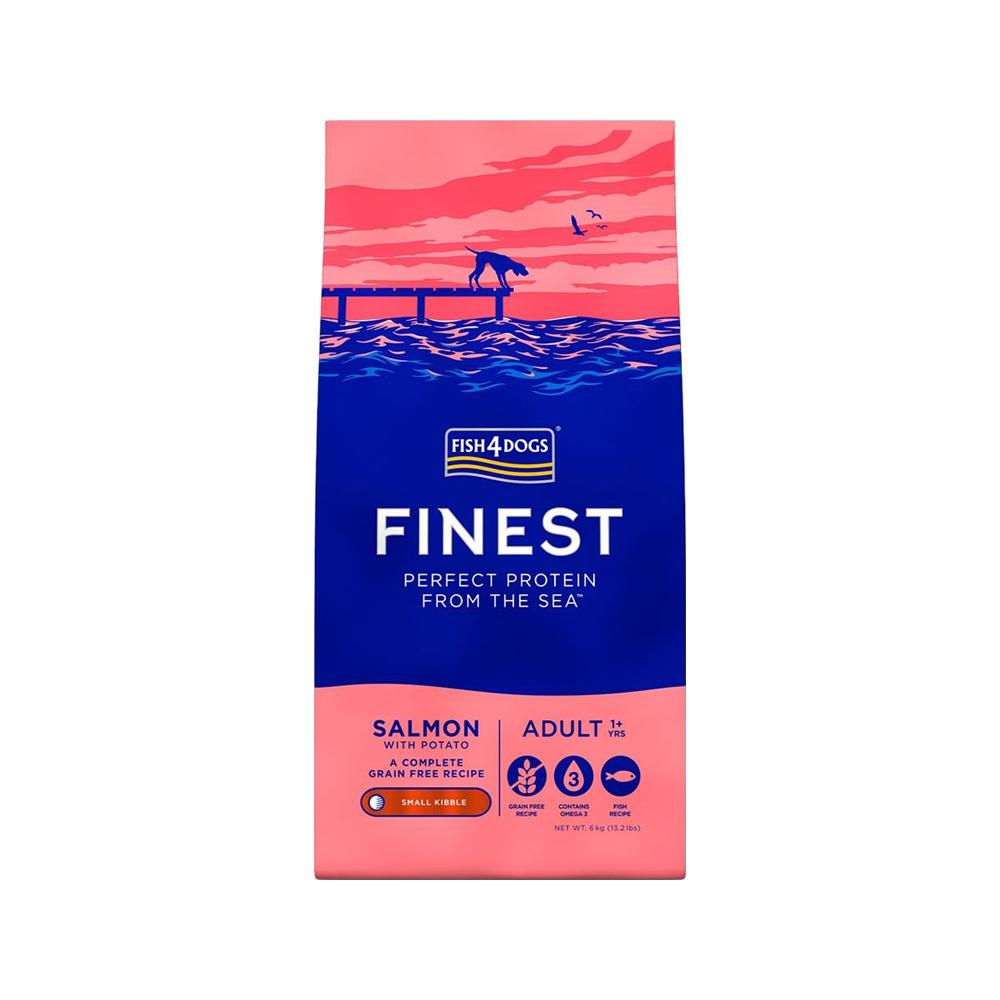 Fish4Dogs | Finest 三文魚無穀物低敏狗乾糧 - 細粒 6kg