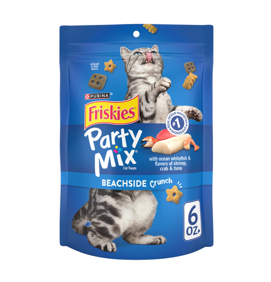 Friskies | Party Mix 貓小食 - 海鮮、吞拿魚口味 6oz - 原箱6包