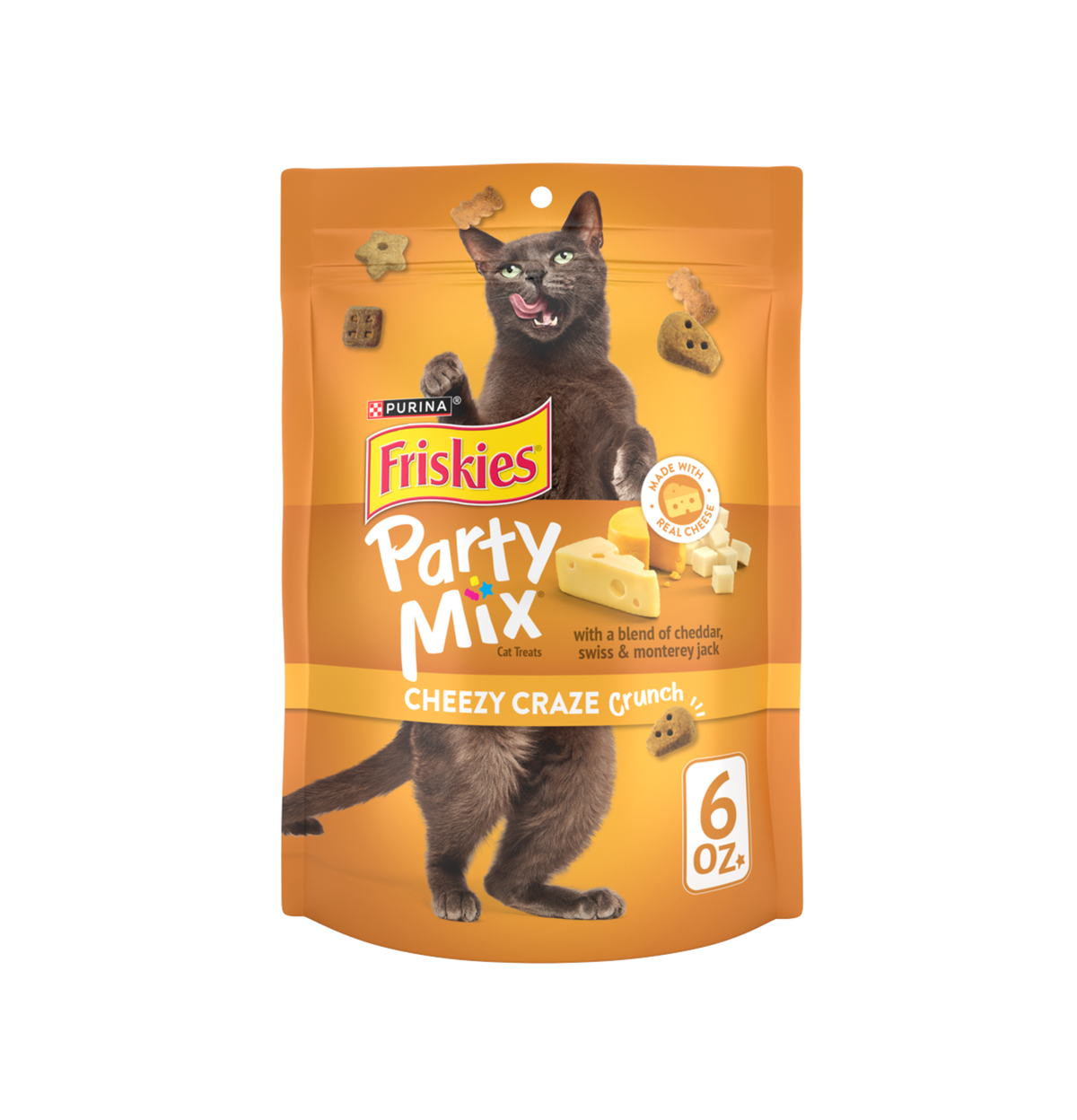 Friskies | Party Mix 貓小食 - 三重芝士口味 6oz - 原箱6包