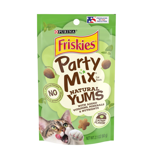 Friskies | Party Mix 天然貓小食 - 貓草口味 2.1oz - 原箱10包