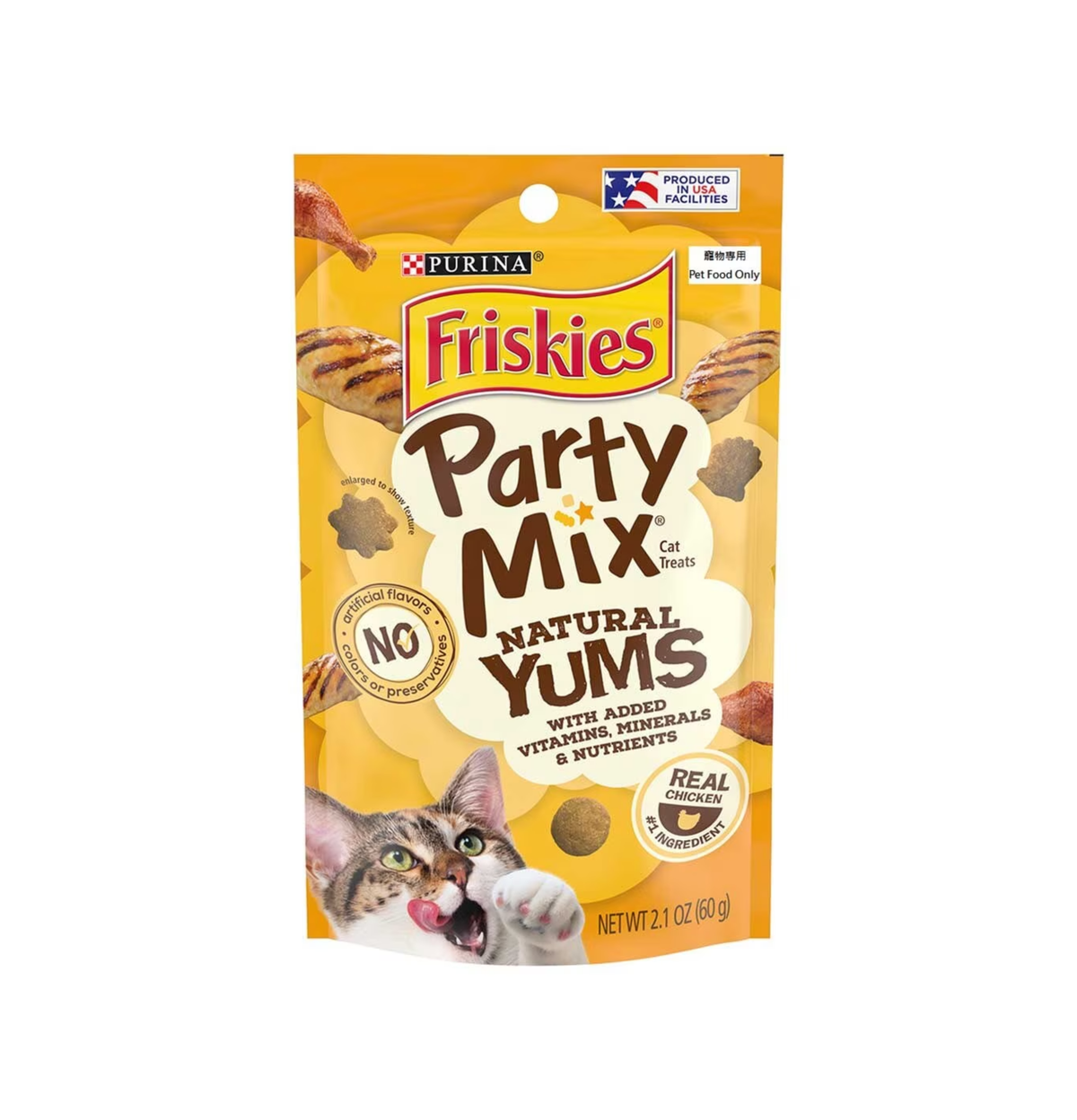 Friskies | Party Mix 天然貓小食 - 雞肉口味 2.1oz - 原箱10包