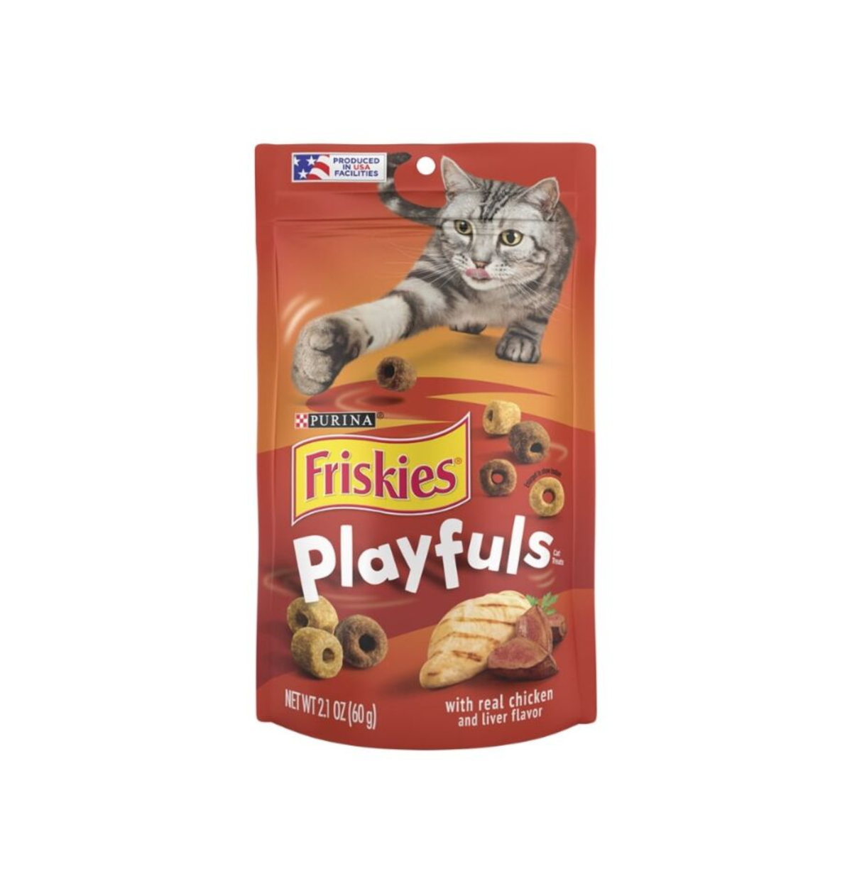 Friskies | Party Mix Playfuls 貓小食 - 雞肉及雞肝口味 2.1oz - 原箱10包