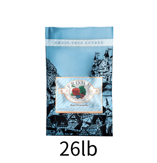 Fromm | 無穀物鴨肉+兔肉+蔬菜狗乾糧 26lb