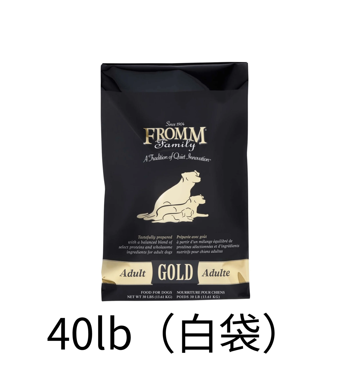 Fromm Gold | 雞+鴨+羊+魚成犬狗乾糧 40lb（白袋）