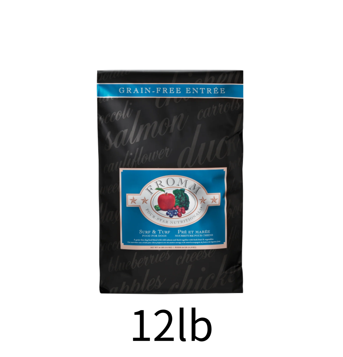 Fromm | 無穀物三文魚+雞肉+鴨肉狗乾糧 12lb