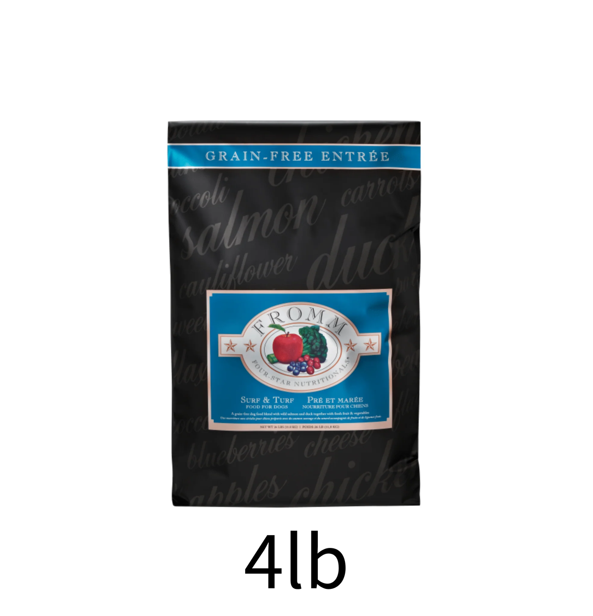 Fromm | 無穀物三文魚+雞肉+鴨肉狗乾糧 4lb