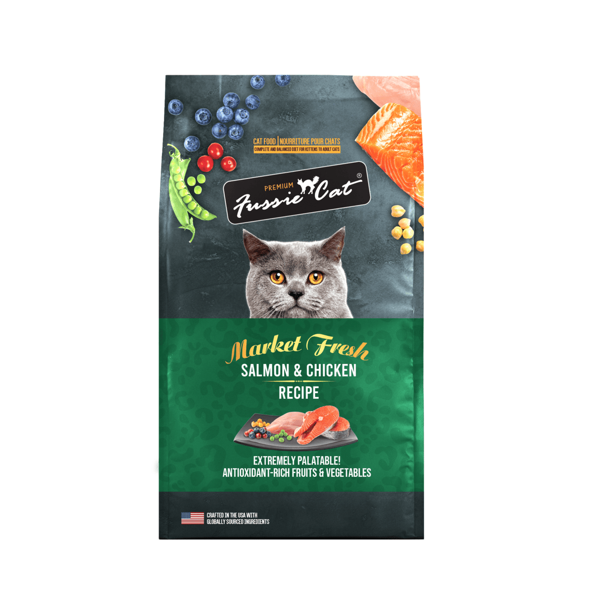 Fussie Cat | 無穀物三文魚+雞肉貓乾糧 3.5lb