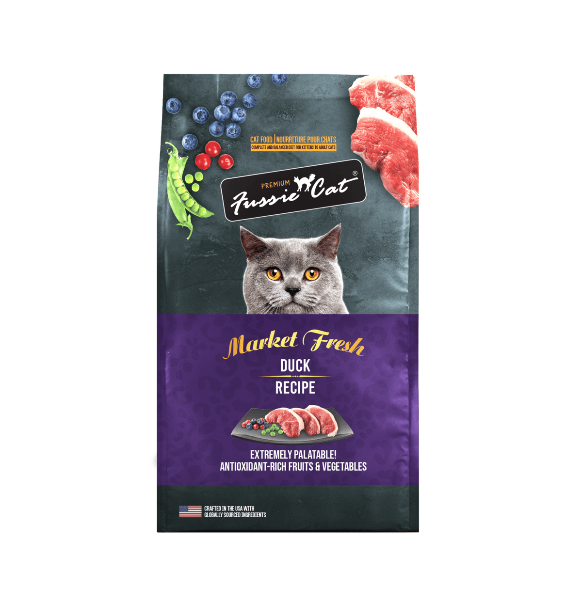 Fussie Cat | 無穀物鴨肉貓乾糧 3.5lb