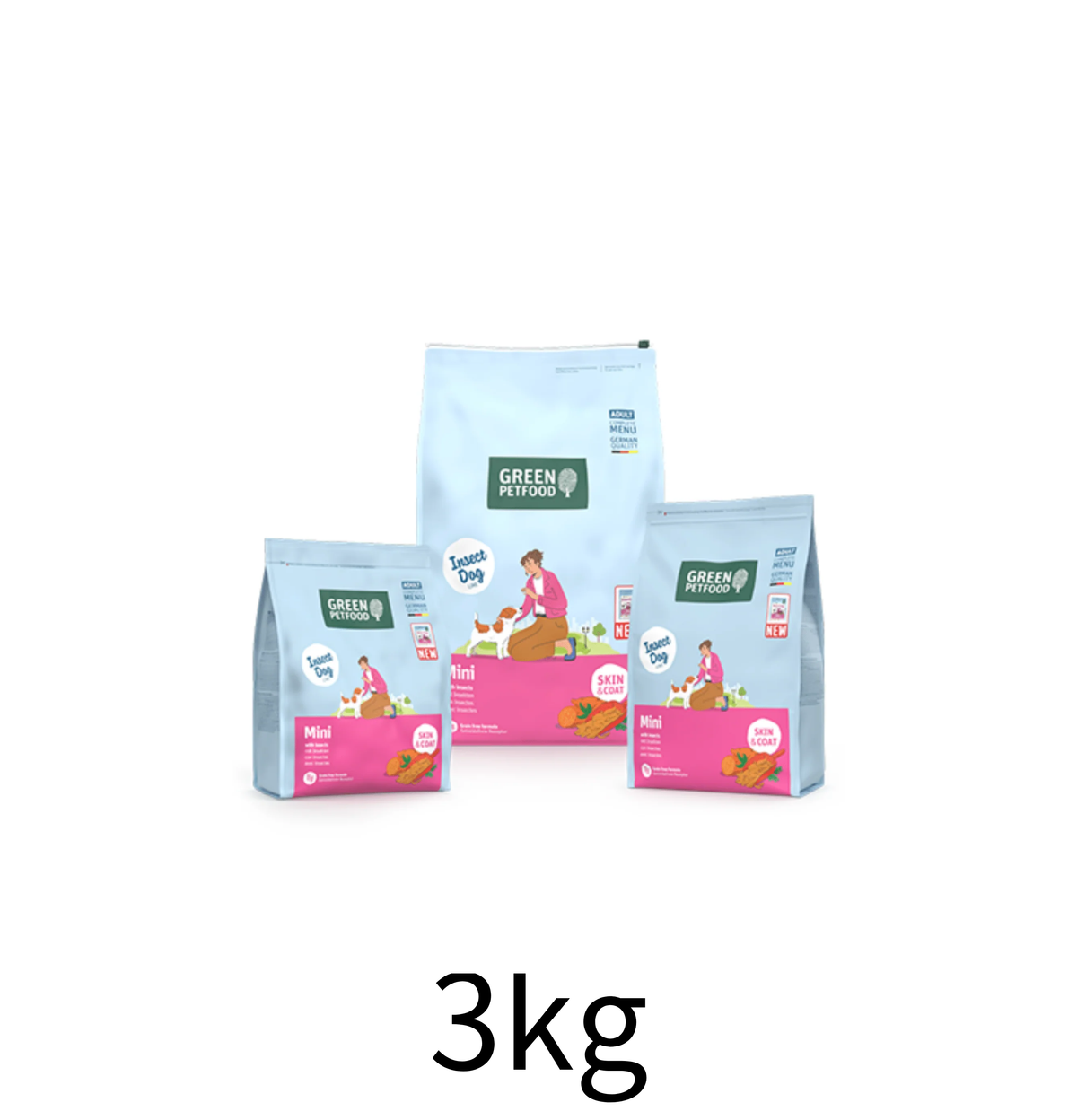 Green PetFood | InsectDog Mini 無穀物蟲製皮膚防敏狗乾糧 3kg - Lantau Pet