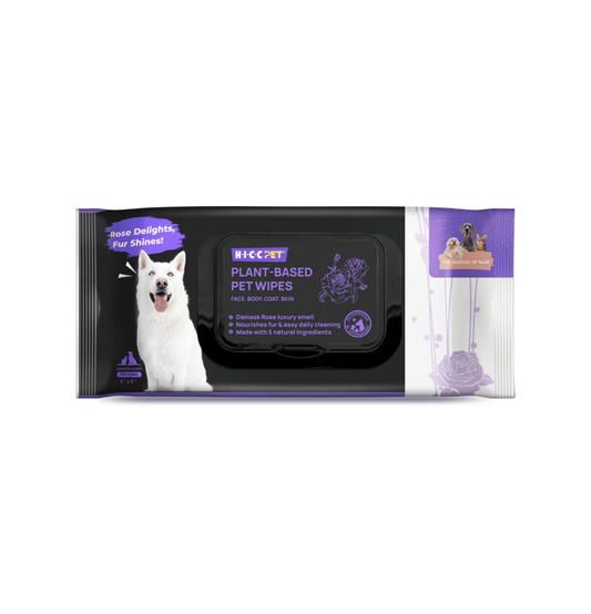 HICCPET | 寵物植物配方濕紙巾 (100片裝)（貓狗適用） - Lantau Pet