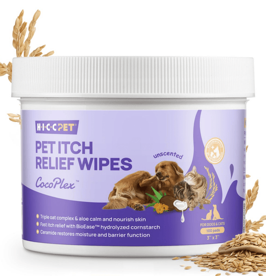 HICCPET | 寵物止痕濕紙巾 （無香） 100片裝 （貓狗適用） - Lantau Pet