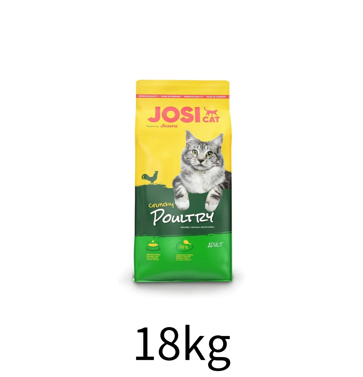 Josera | Josi+ Bacaro 系列 - JosiCat Poultry 成貓雞肉貓乾糧 18kg  - Lantau Pet