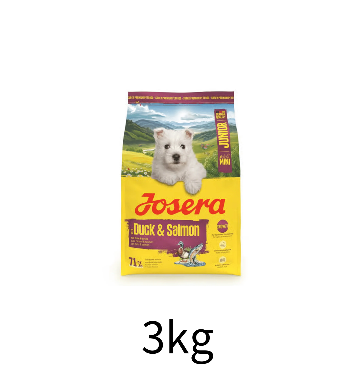 Josera | Mini Junior 鴨肉+三文魚 幼犬糧 (細粒) 3kg - Lantau Pet