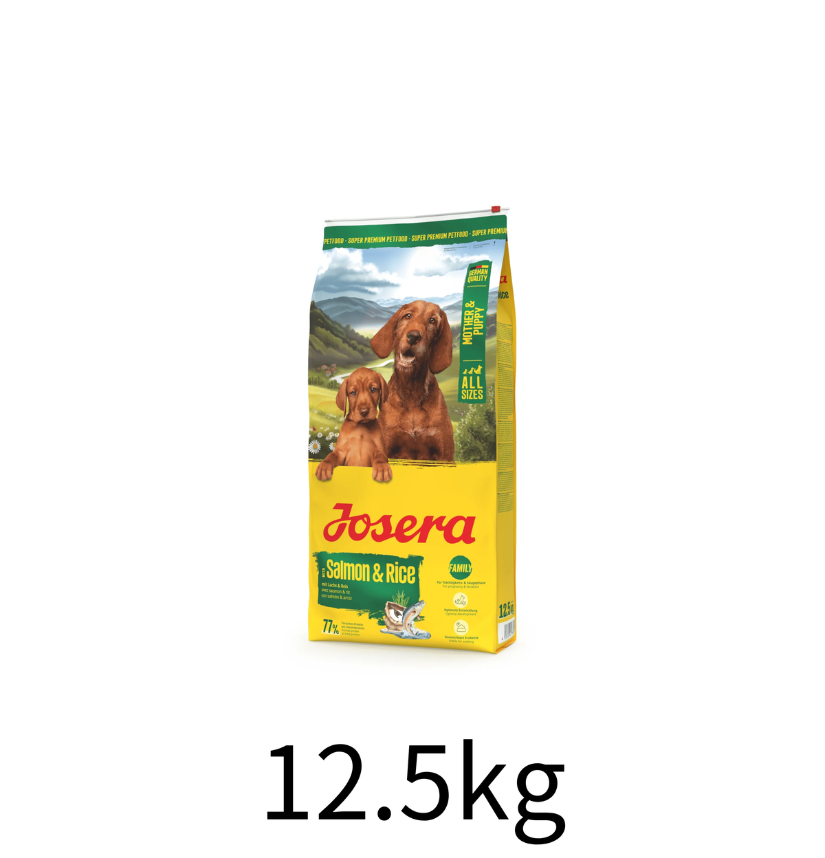 Josera | Mother & Puppy 雞肉 + 三文魚 （細粒）孕育/幼犬狗乾糧 12.5kg - Lantau Pet