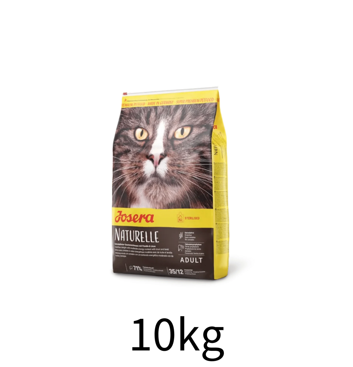 Josera | Naturelle 無穀物絕育/室内成貓貓乾糧 10kg - Lantau Pet