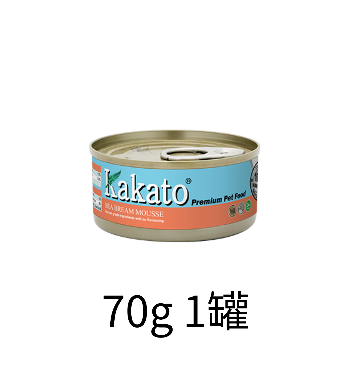 Kakato | 鯛魚貓狗慕絲罐頭 70g - Lantau Pet