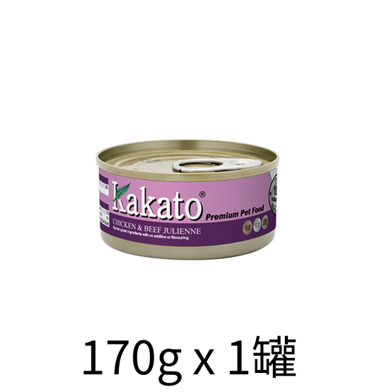 Kakato | 雞肉+牛肉絲貓狗罐頭 - Lantau Pet