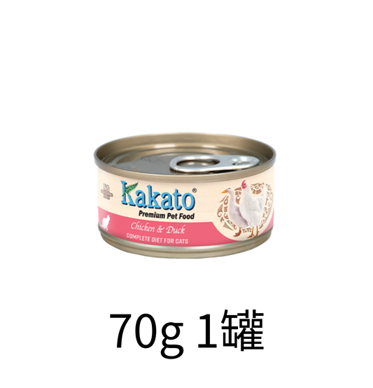 Kakato | 雞肉+鴨肉主食貓罐頭 70g - Lantau Pet