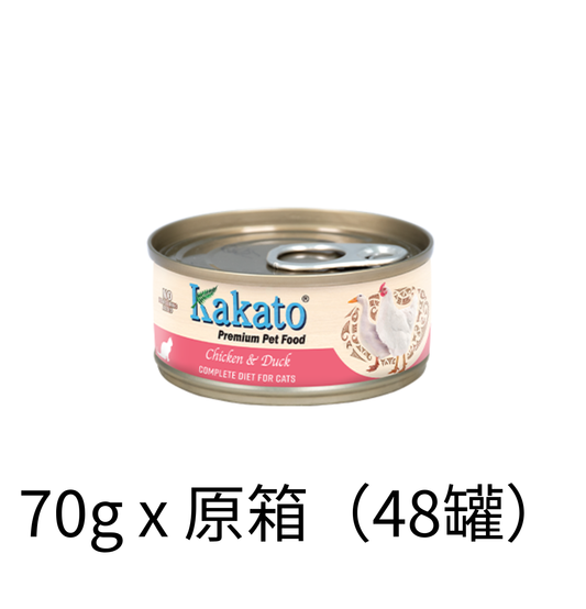 Kakato | 雞肉+鴨肉主食貓罐頭 70g - Lantau Pet