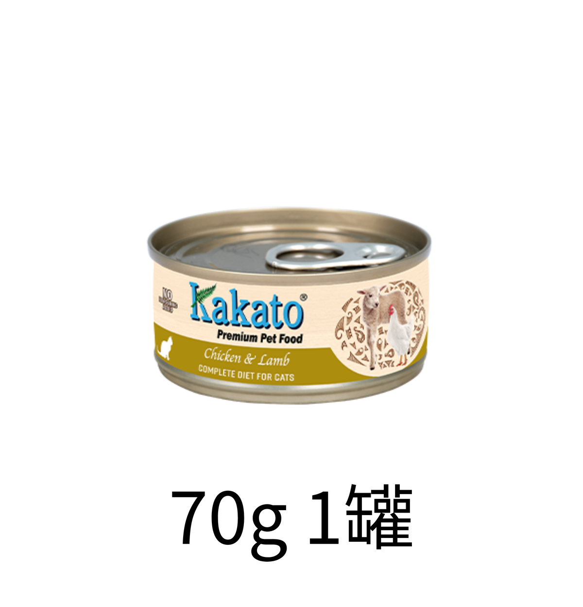 Kakato | 雞肉+羊肉主食貓罐頭 70g - Lantau Pet