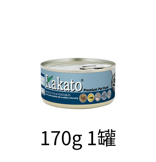 Kakato | 雞肉+吞拿魚+蔬菜貓狗罐頭 170g - Lantau Pet