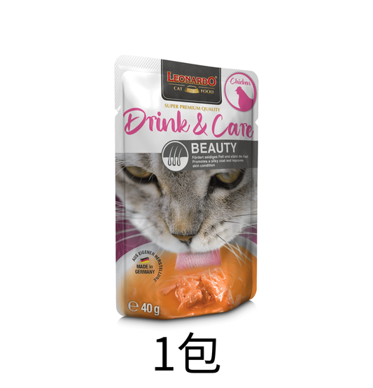 Leonardo & Belcando Cat Food | 貓濕糧湯包系列 Drinks - 雞肉配方(皮毛呵護) 40g - Lantau Pet