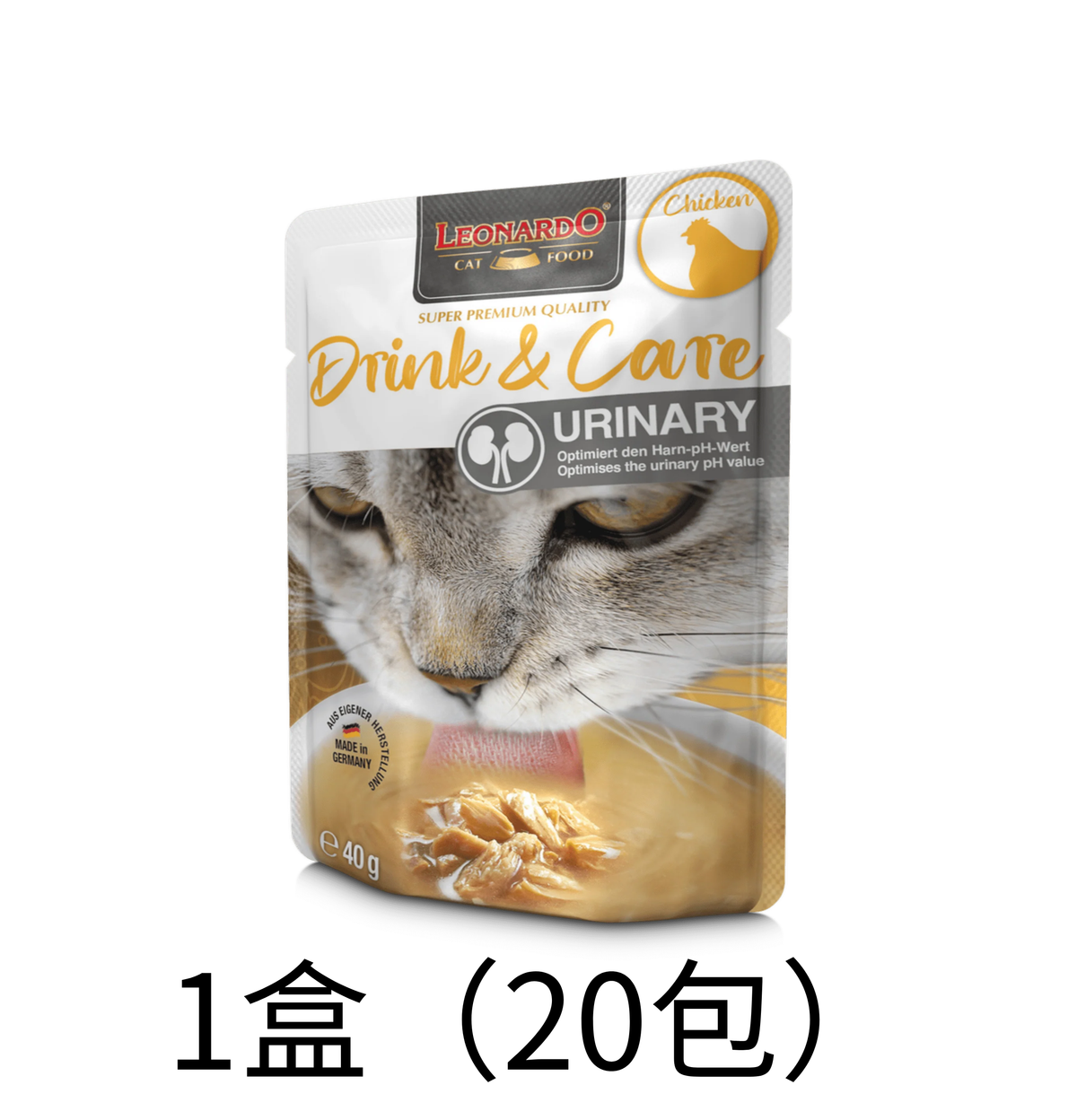 Leonardo & Belcando Cat Food | 貓濕糧湯包系列 Drinks - 雞肉配方(泌尿呵護) 40g - Lantau Pet