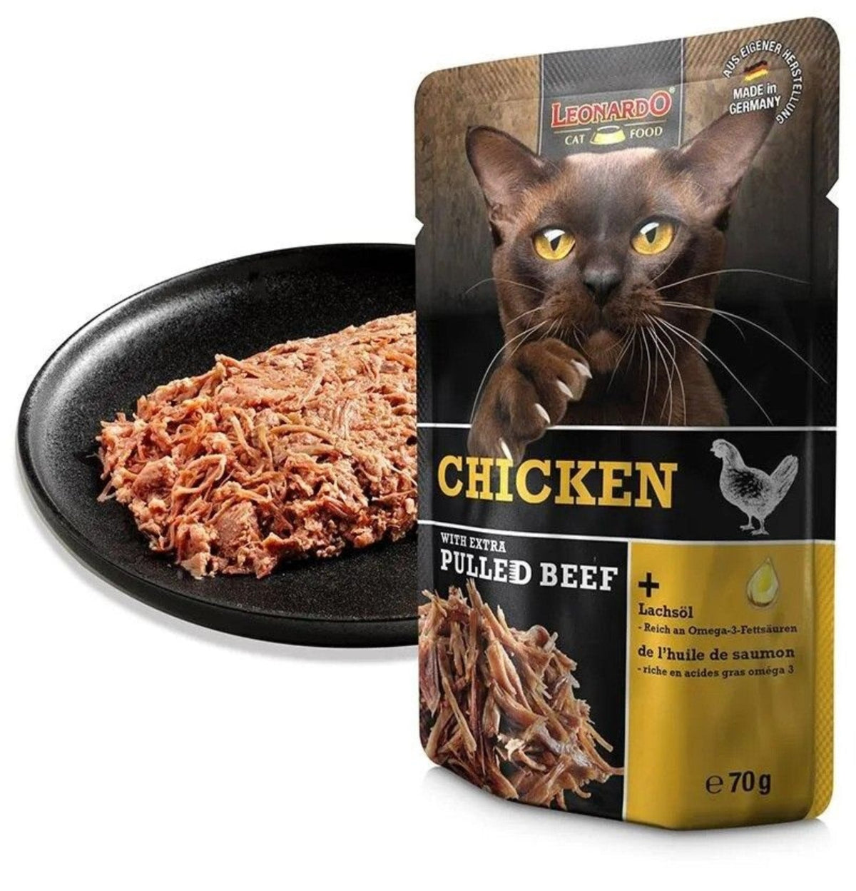 leonardo-belcando-cat-food-moist-food-with-extra-pullied-beef-70g-chicken-extra-pulled-beef