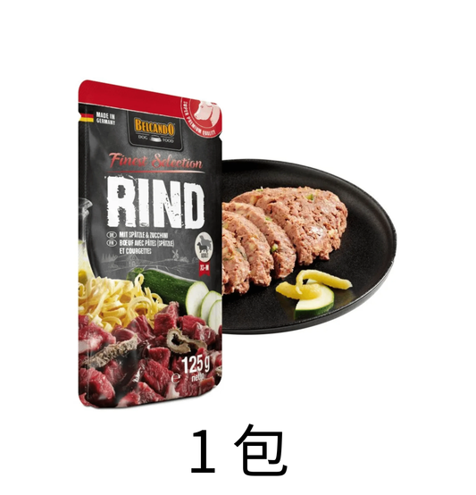 leonardo-belcando-dog-food-125g-beef-with-spaetzle-courgettes-1bag - Lantau Pet