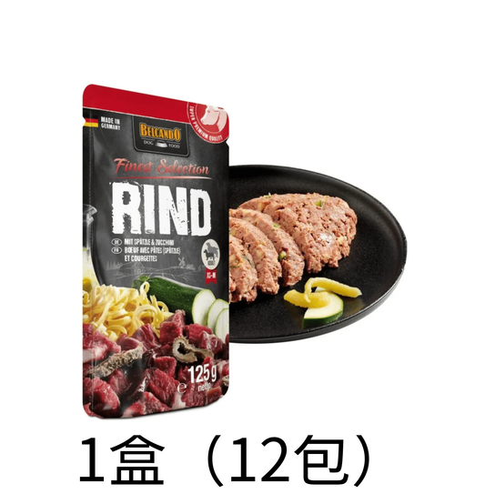 leonardo-belcando-dog-food-125g-beef-with-spaetzle-courgettes-1盒（12包） - Lantau Pet