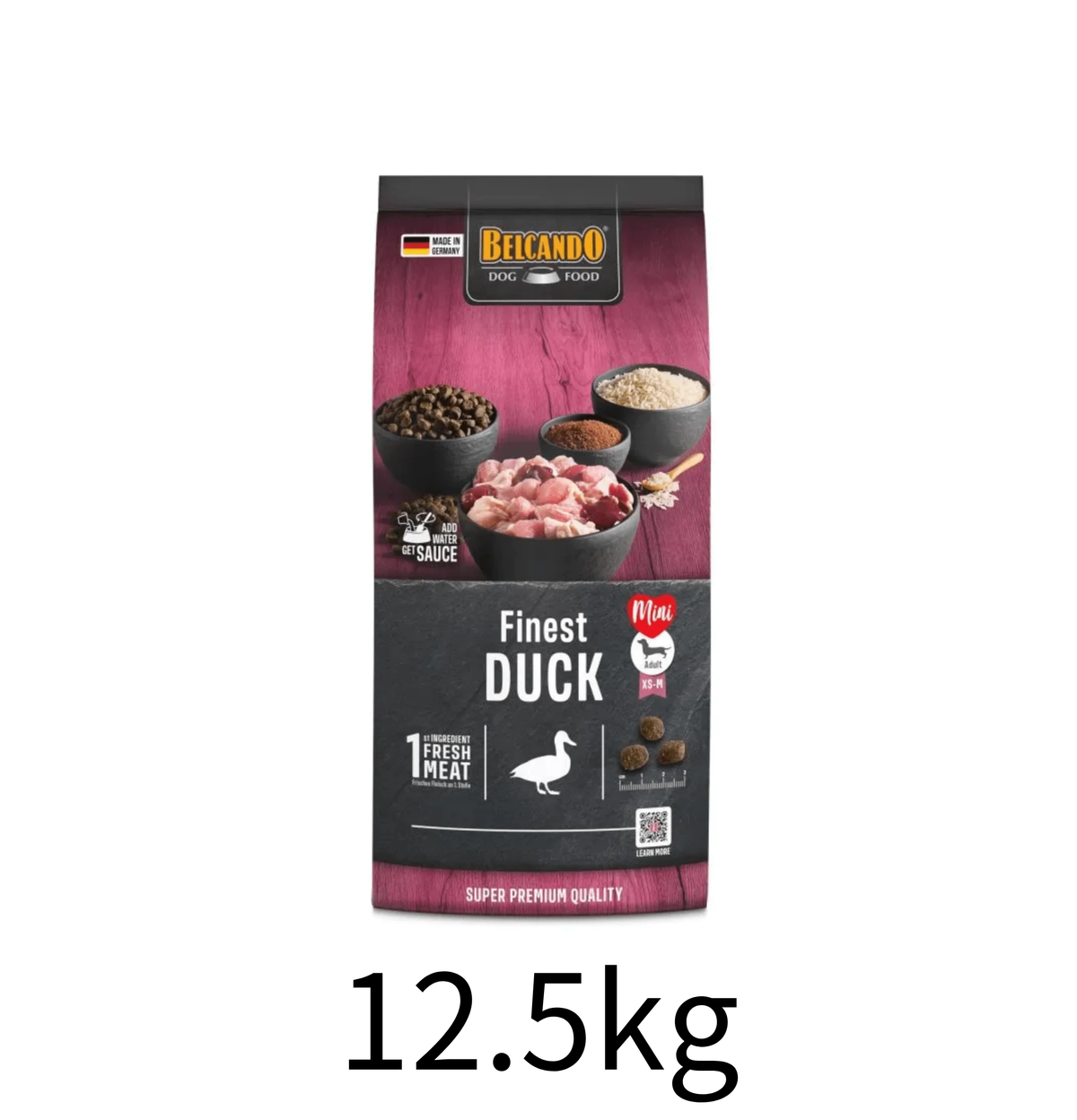 leonardo-belcando-dog-food-鴨肉精細顆粒狗乾糧-12.5kg - Lantau Pet