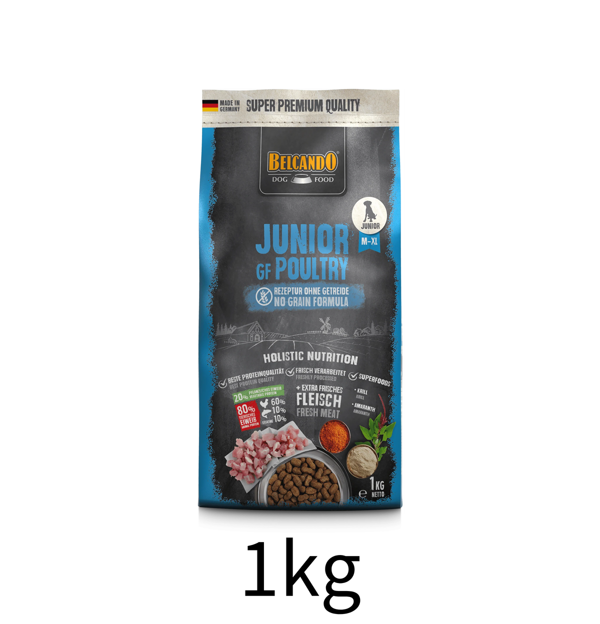 leonardo-belcando-dog-food-junior-gf-poultry-1kg - Lantau Pet