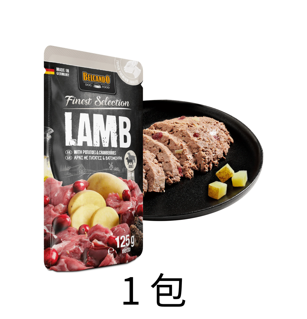 leonardo-belcando-dog-food-lamb-with-potatoes-cranberries-1bag - Lantau Pet