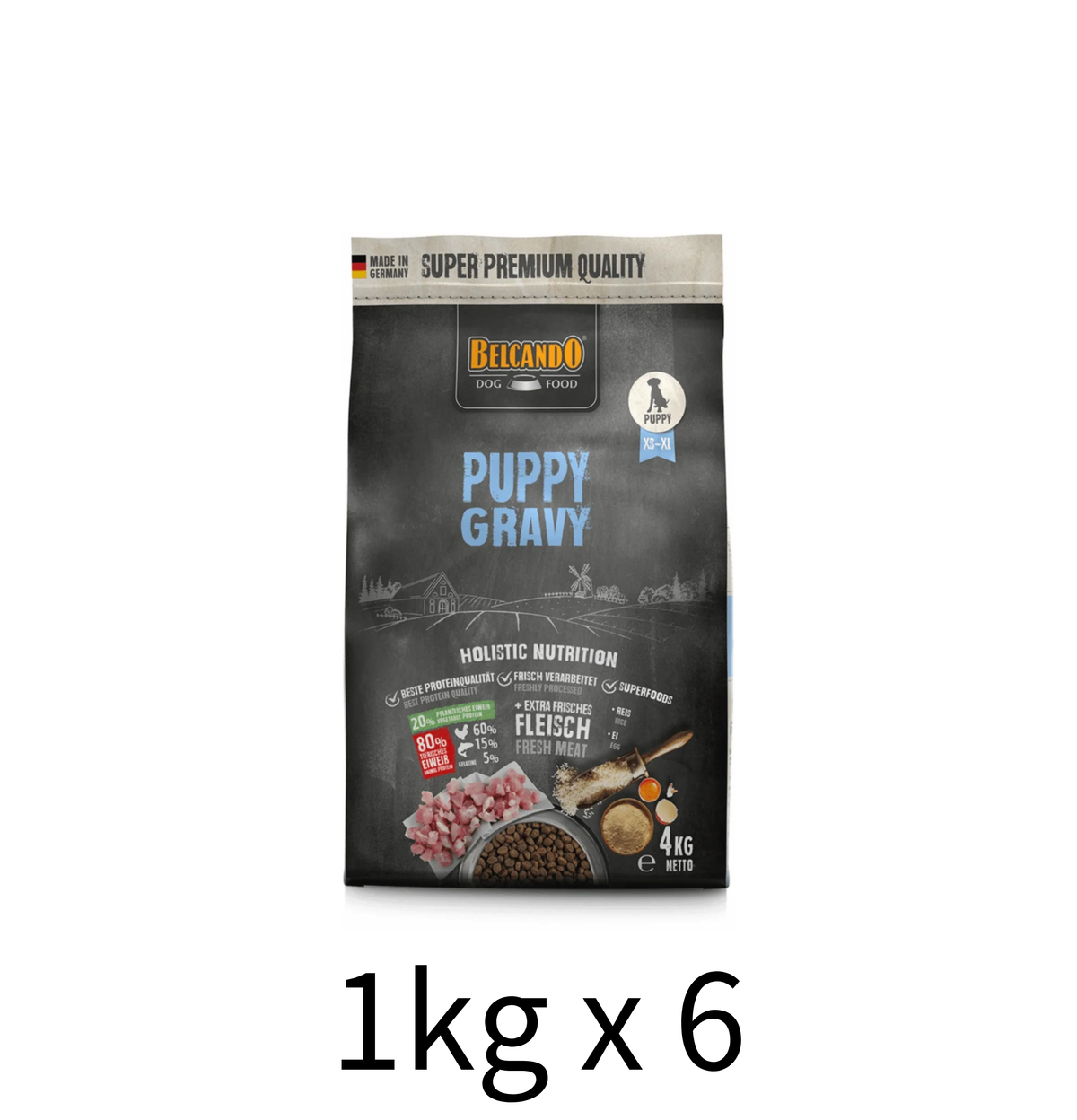 leonardo-belcando-dog-food-puppy-gf-poultry-1kg x 6包 - Lantau Pet