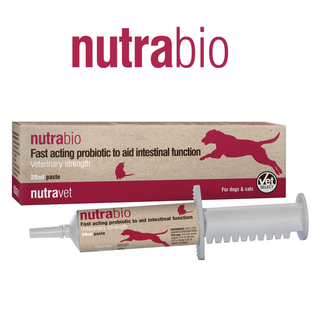 Nutrabio |  貓狗特效止瀉膏 20ml - 快速改善寵物腹瀉的專業配方