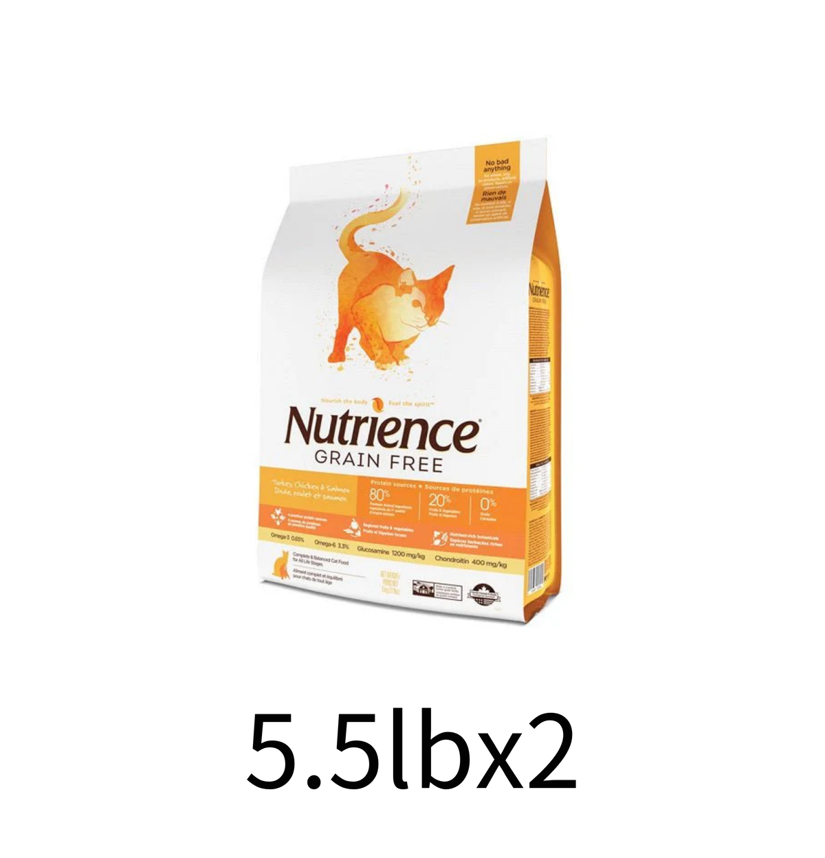 Nutrience | Grain Free 系列火雞+雞肉+鯡魚貓乾糧 - Lantau Pet