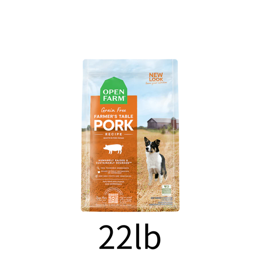 Open Farm | 無穀物豚肉蔬菜配方狗乾糧 22lb