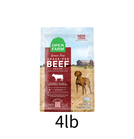 Open Farm | 無穀物草飼牛肉配方狗乾糧 4lb
