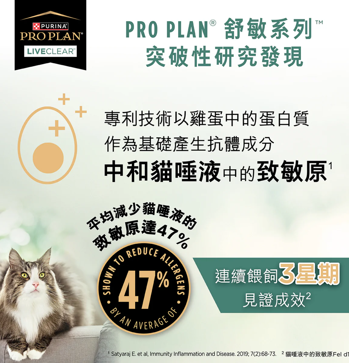 Purina | 舒敏系列™成貓7+配方雞肉貓乾糧 3.2lb