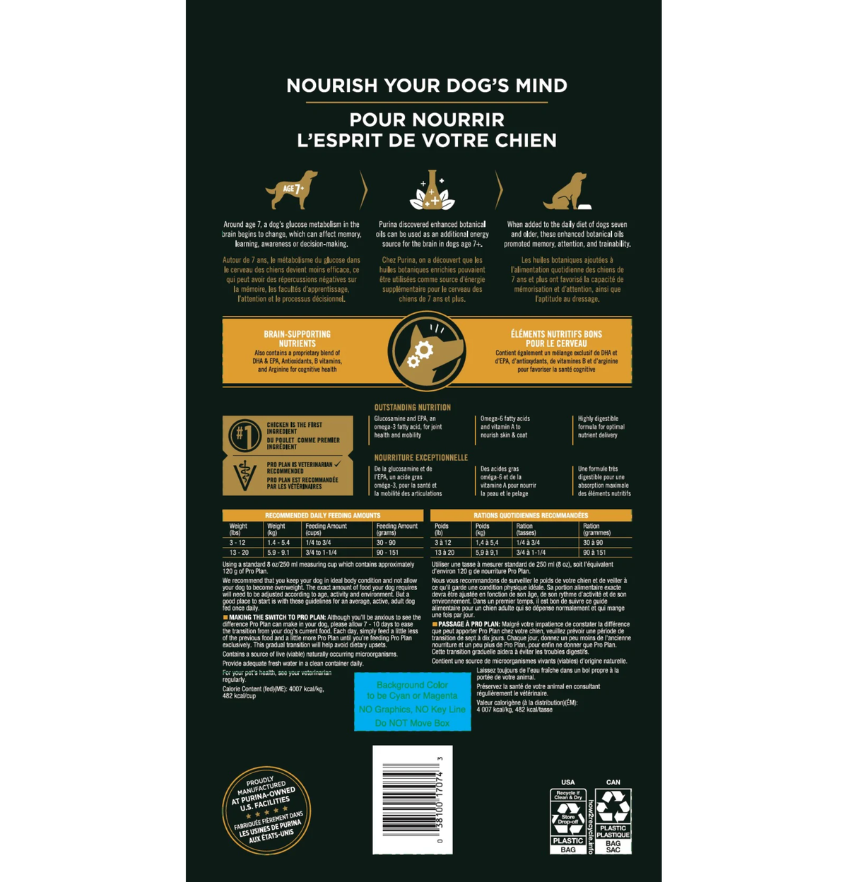 Purina | Pro Plan 小型及迷你成犬7+精靈護腦配方狗乾糧 5lb