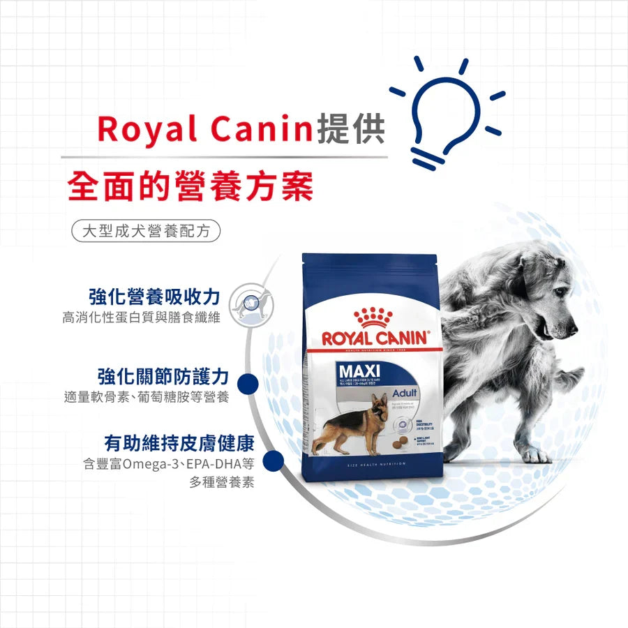 Royal Canin | 大型成犬營養配方 Maxi Adult 狗乾糧 4kg