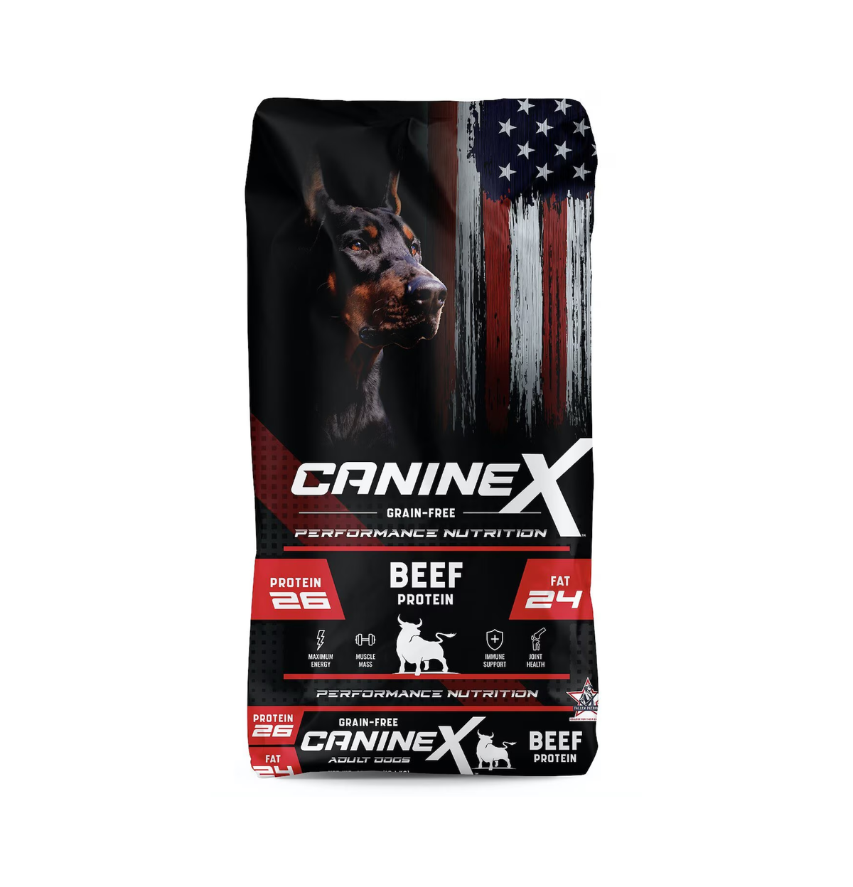 Canine X | 無穀物牛肉成犬配方狗乾糧 40lb